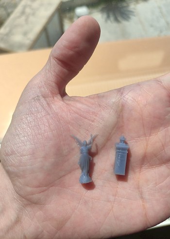  Beden Gri Reçine Baskı Minyatür At Figürü