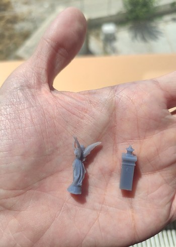  Beden Renk Gri Reçine Baskı Minyatür At Figürü