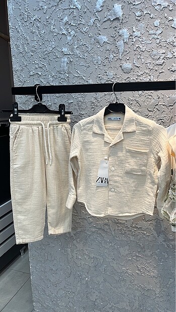 Zara Erkek Çocuk Müslin Takım