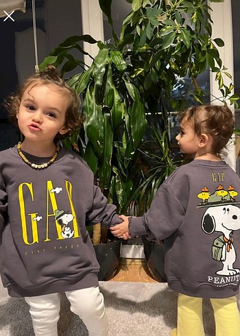 Gri Pamuklu Uzun Kollu Kız Sweatshirt 7-8 Yaş