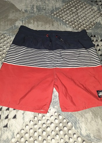 Kırmızı Erkek Kısa Şort Mayo - Görsel 2