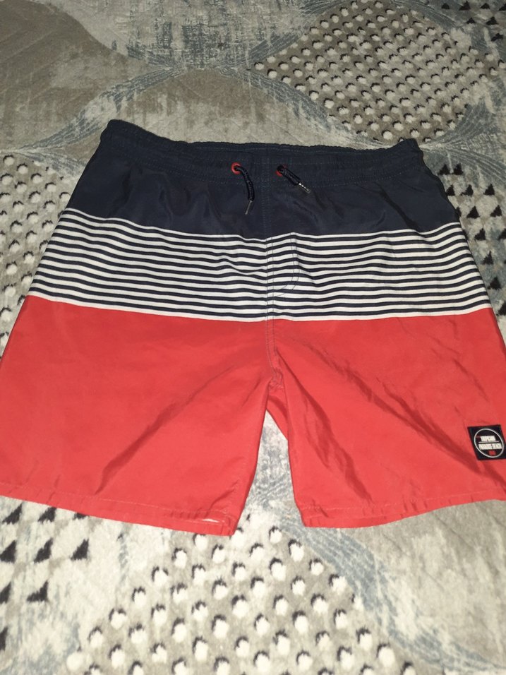 Kırmızı Erkek Kısa Şort Mayo - Görsel 2