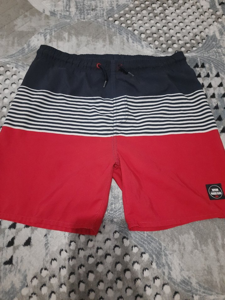 Kırmızı Erkek Kısa Şort Mayo - Görsel 3