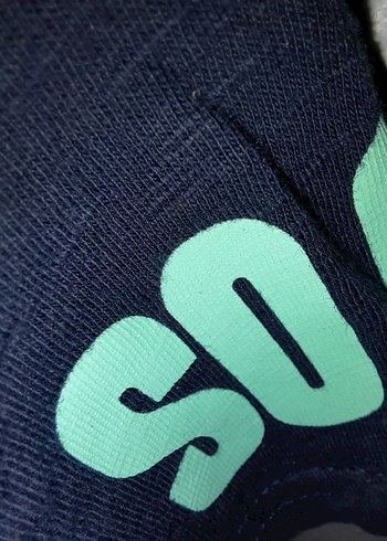 Erkek Mavi Baskılı Kısa Kollu Denim Tişört - Görsel 6