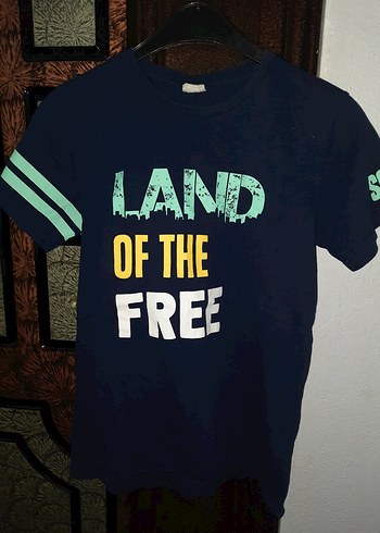 Erkek Mavi Baskılı Kısa Kollu Denim Tişört - Görsel 2