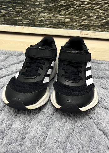 Adidas Erkek Çocuk Siyah Cırtlı Spor Ayakkabı