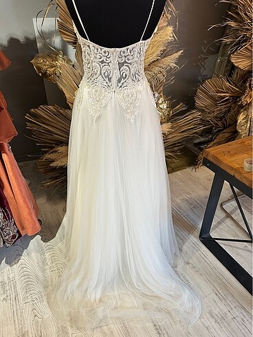 Özel dikim beyaz abiye/gelinlik - Görsel 5