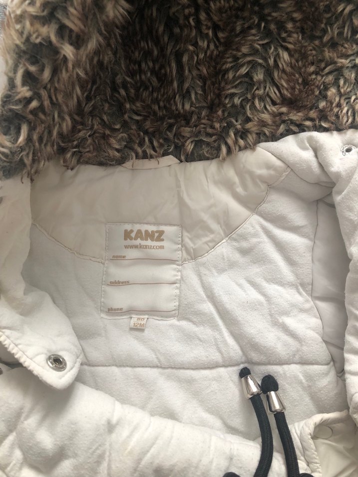 Kız Bebek Beyaz Kürklü Kar Tulumu - Görsel 3