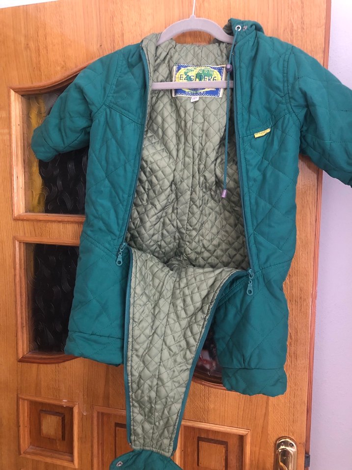 Parlak Yeşil Fermuarlı Bebek Tulumu - Görsel 3