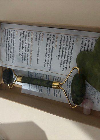 Doğal Taş Yüz Masaj Aleti ve Gua Sha - Görsel 3