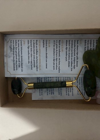 Doğal Taş Yüz Masaj Aleti ve Gua Sha - Görsel 2