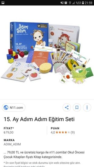 15. ay adım adım eksiksiz 