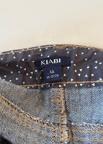 12-18 Ay Beden lacivert Renk Kız Çocuk Lacivert Kemerli, beli ayarlanabilir lastikli kot Etek
