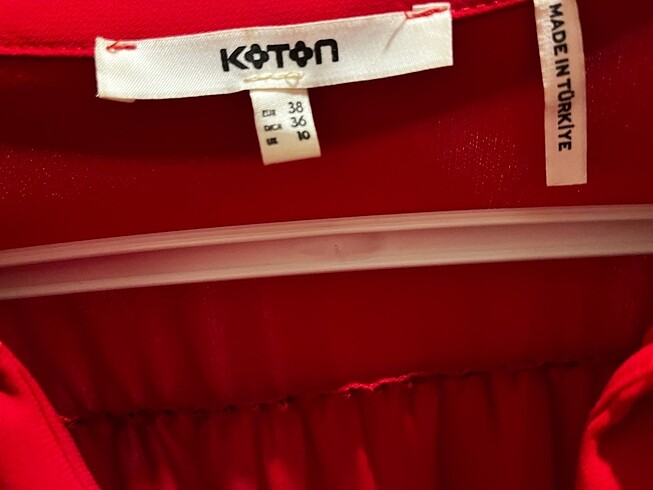 Koton koton kırmızı elbise