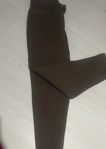 Addax Kahverengi Kadın Midi Boy Kemerli Pantolon