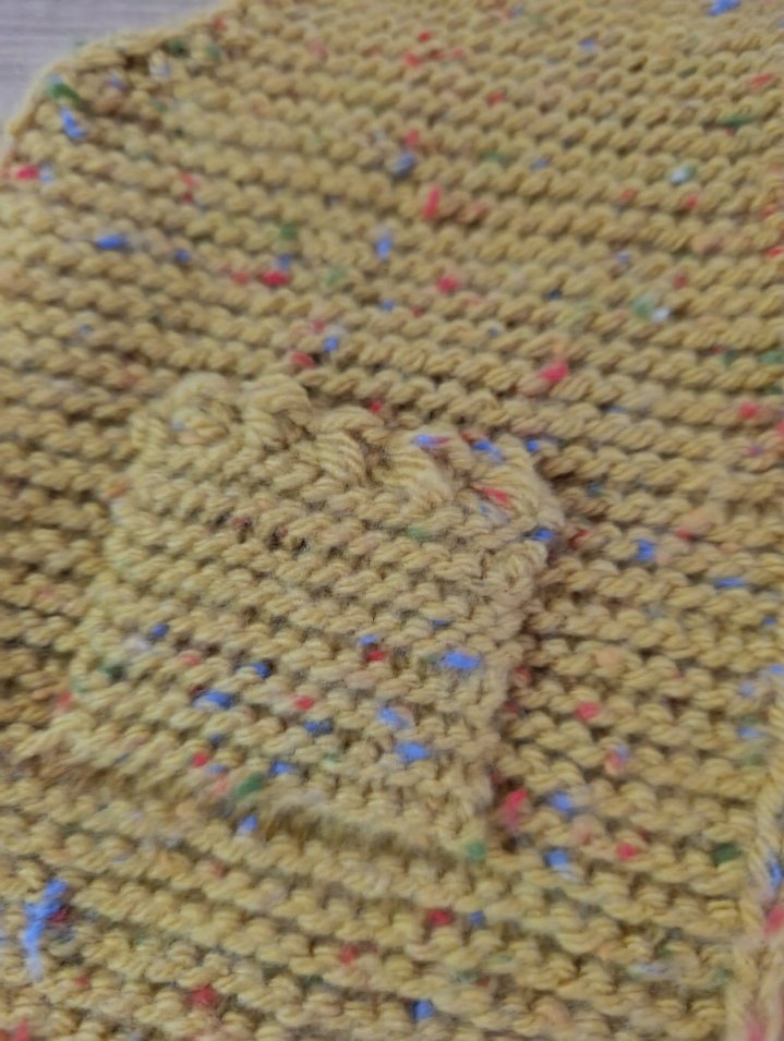 Sarı Bohem Örgü Kız Yeleği - Görsel 2