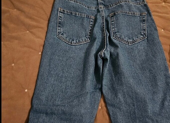 38 Beden mavi Renk Mom jean