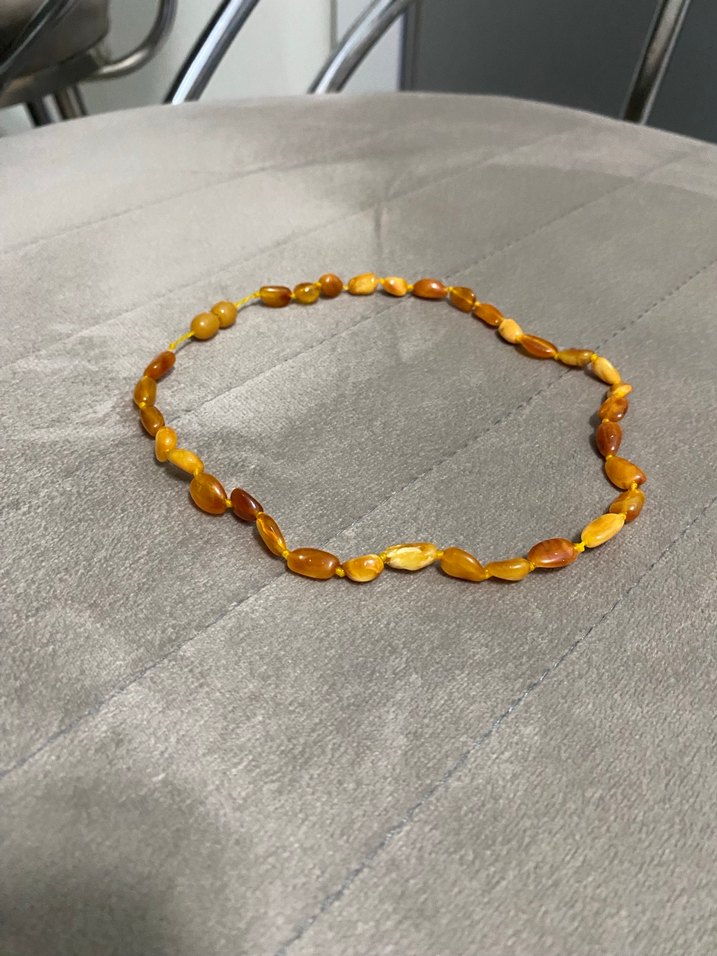 Bebek çocuk kehribar kolye - Görsel 4