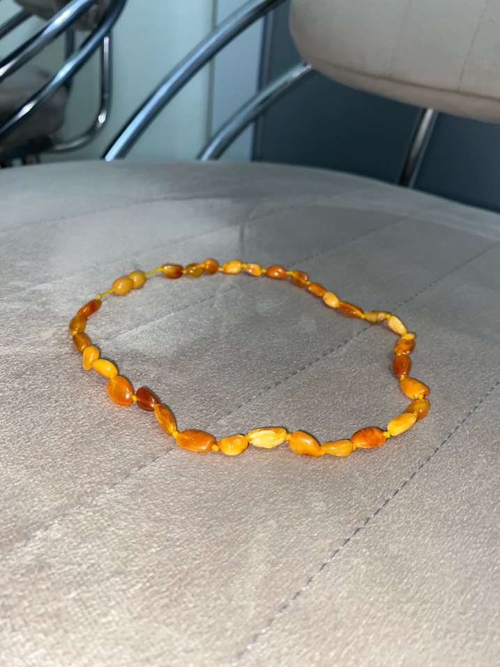 Bebek çocuk kehribar kolye - Görsel 5