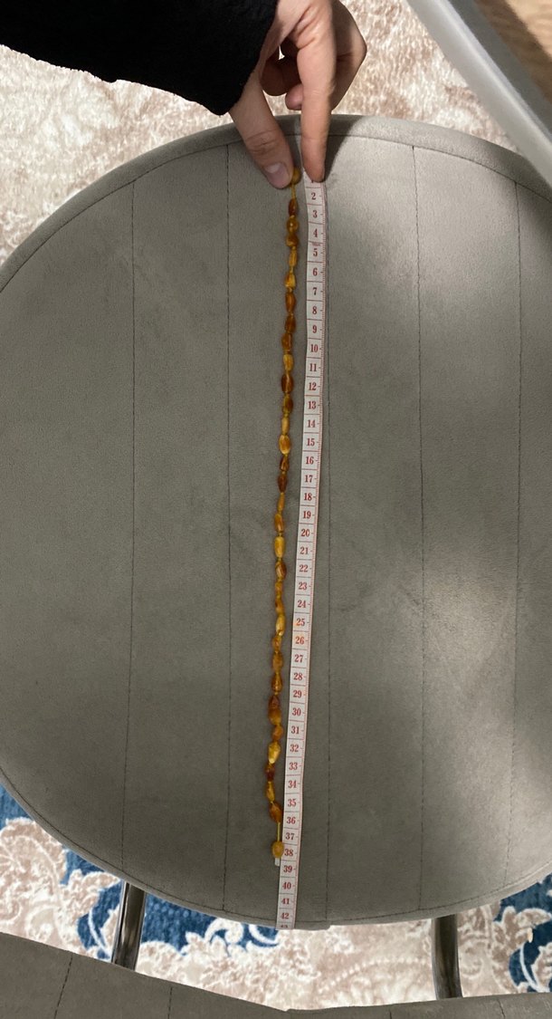 Bebek çocuk kehribar kolye - Görsel 2