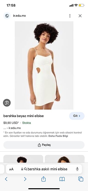 Bershka elbise