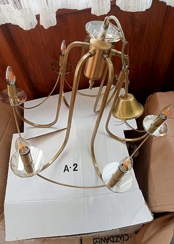 piriç avize 6 kol E27 duylu - Görsel 5