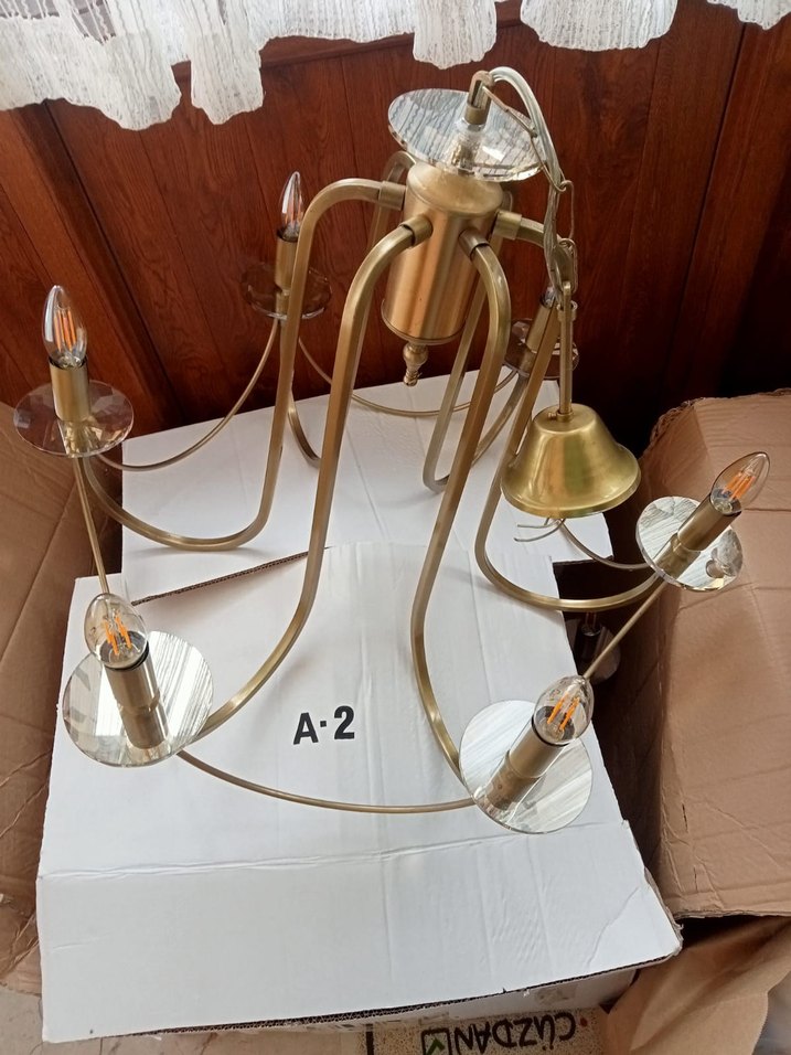 piriç avize 6 kol E27 duylu - Görsel 5