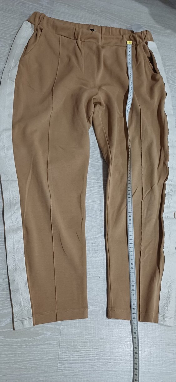 Bej Kadın Basic Kumaş Pantolon deve tüyü beymen clup - Görsel 3