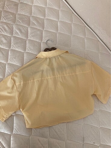 Diğer Renkli oversize crop gömlek