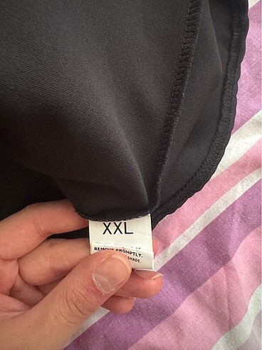 xxl Beden çeşitli Renk Tesettür Gömlek Etek Kıyafet Uzatıcı Siyah-Beyaz 2 Adet