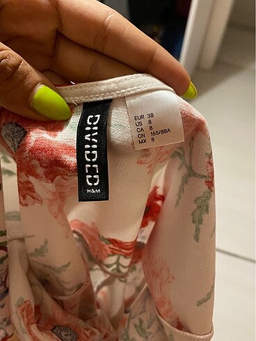 h&m çiçekli elbise