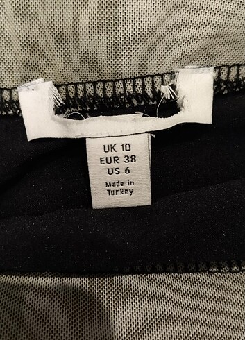 38 Beden çeşitli Renk Vintage Tül Desenli Etek