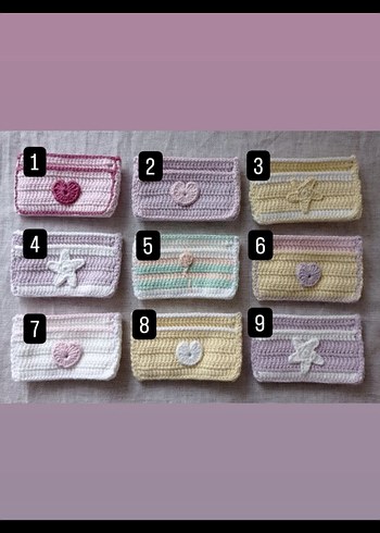 El Örgüsü Kadın Cüzdanı - Çok Renkli 2 Bölmeli - Görsel 2