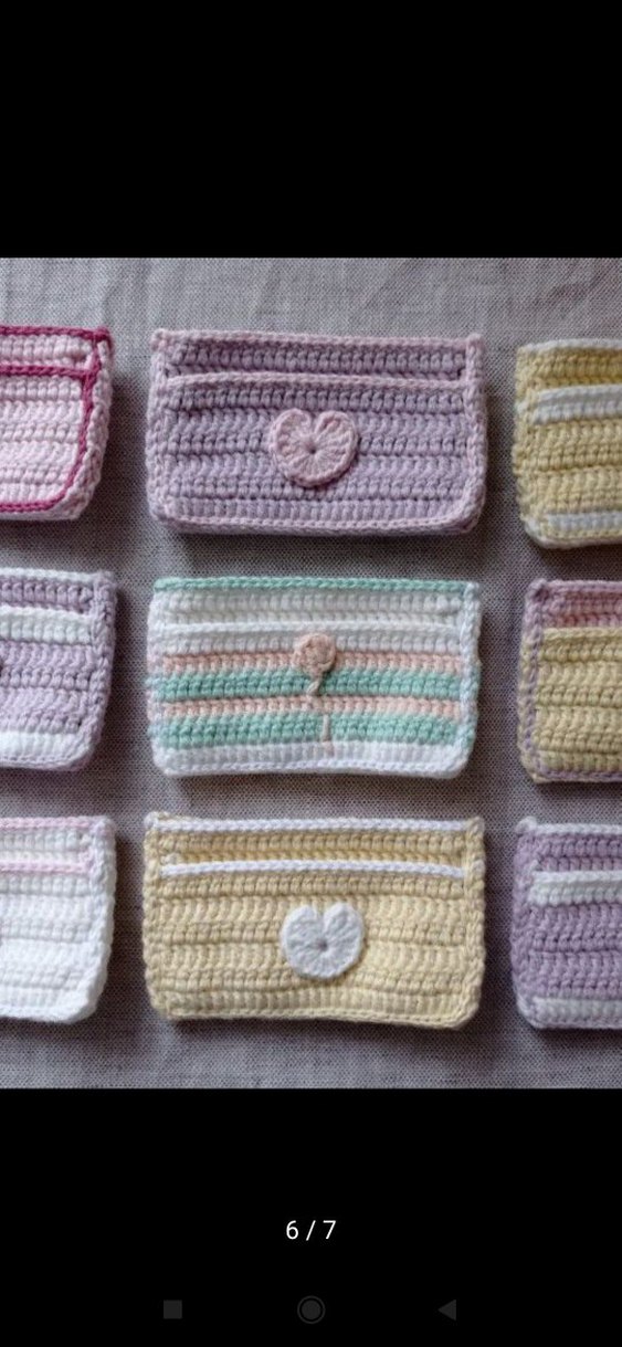 El Örgüsü Kadın Cüzdanı - Çok Renkli 2 Bölmeli - Görsel 5