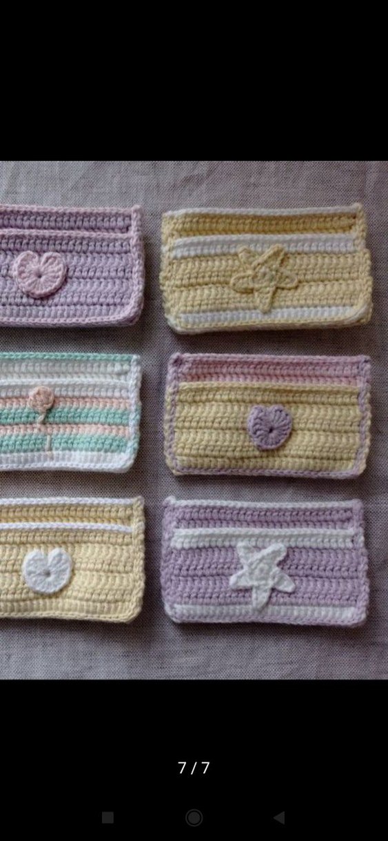 El Örgüsü Kadın Cüzdanı - Çok Renkli 2 Bölmeli - Görsel 4