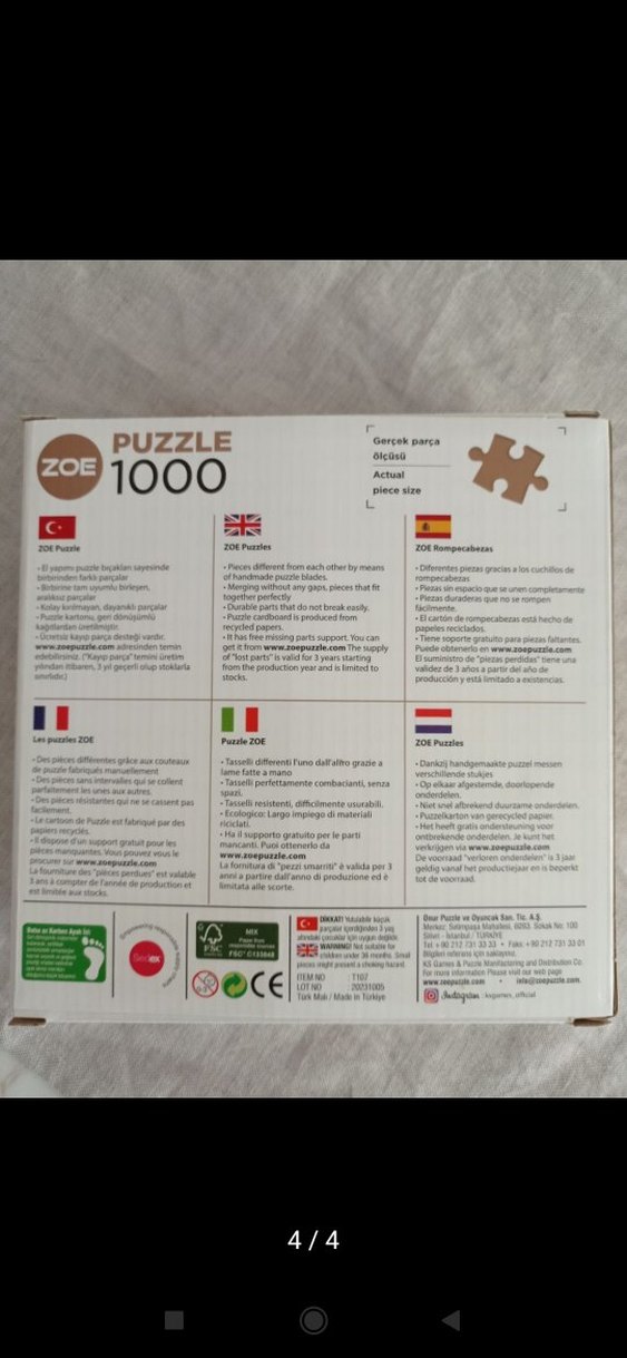1000 Parça Çok Renkli Sokak Temalı Puzzle - Görsel 4