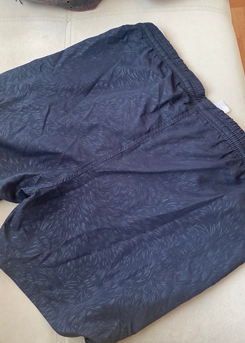 Düğmeli Erkek Mini Mayo Şort Gri Mavi - Görsel 2