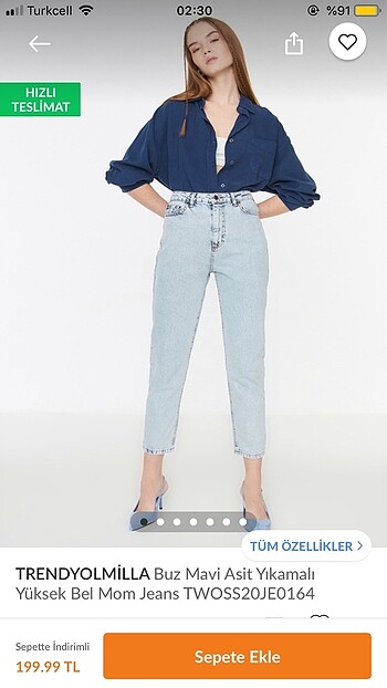 Trendyol milla mom jean