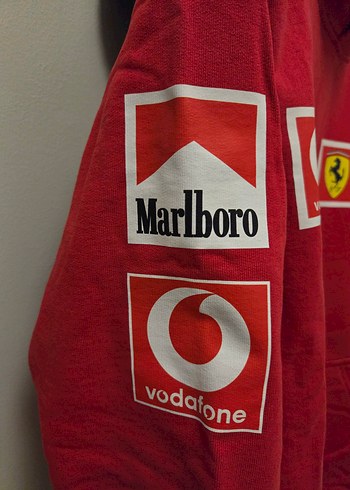 Ferrari F1 Kapüşonlu Unisex Sweatshirt Oversize S Beden - Görsel 4