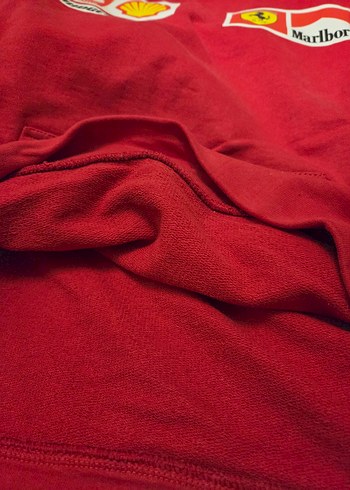 Ferrari F1 Kapüşonlu Unisex Sweatshirt Oversize S Beden - Görsel 8