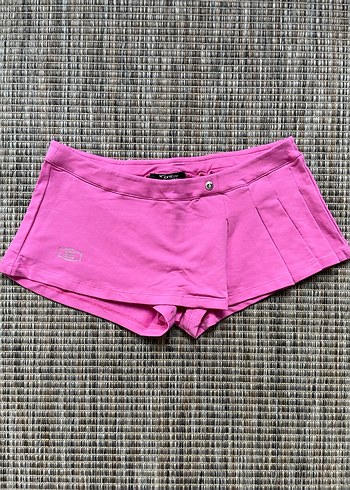 Y2k Pembe Mini Spor Şort etek