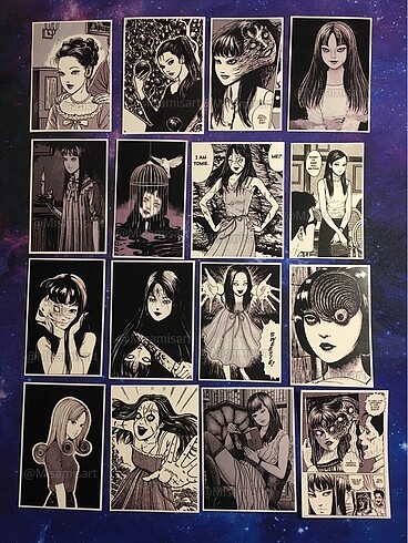  Tomie Mini Poster Set