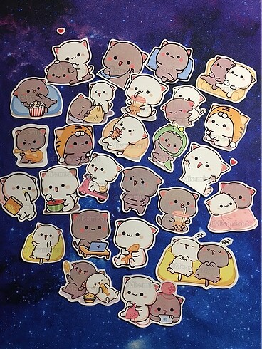  Kawaii Cat Sticker Set