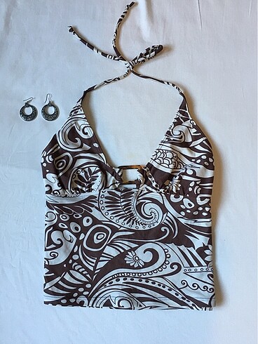 Y2K Coquette desenli bluz