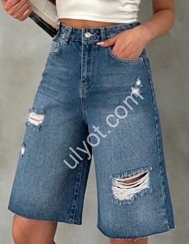 m Beden Yırtıklı jorts / bermuda