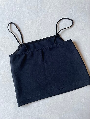 xs Beden lacivert Renk İp askı crop