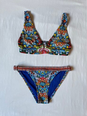 Sheinside Desenli bikini takımı