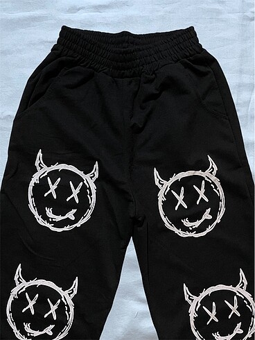 xs Beden siyah Renk Eşofman goth