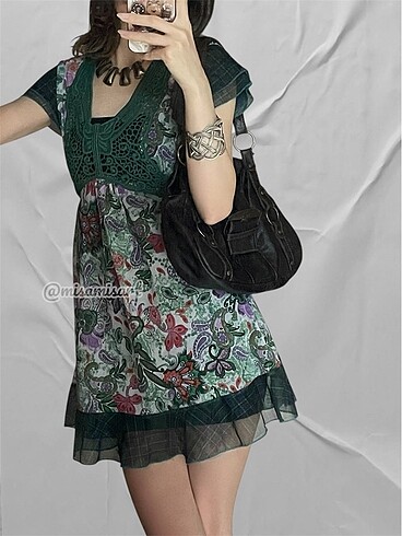 Sheinside Y2K tül bluz ya da elbise