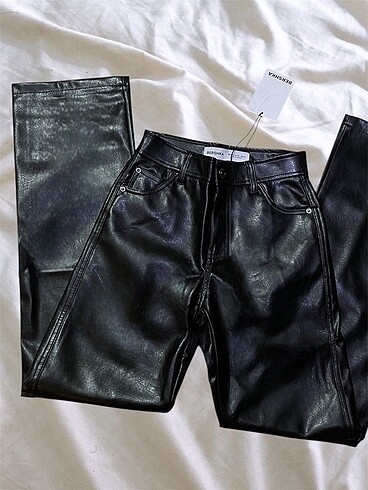 Bershka Bershka deri pantolon
